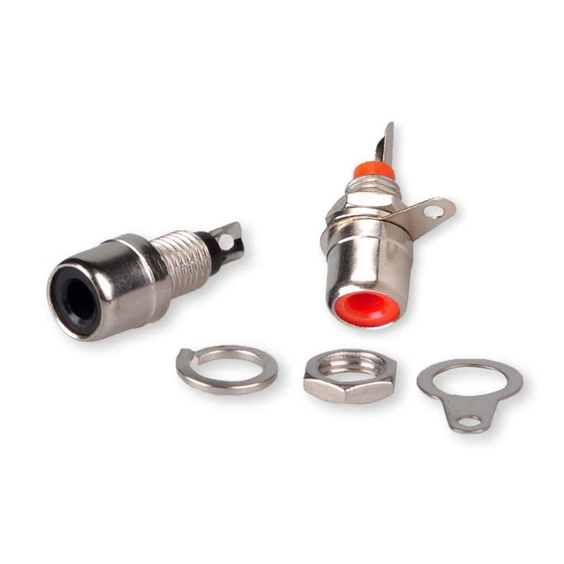bnafes RCA Female Socket Connector, Chassis Panel Mount Adapter for Amplifier Audio Terminal RCA Plug (20-Pack) - Image 3